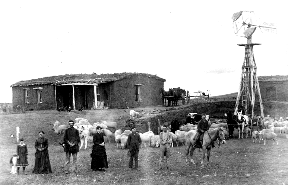 Photograph of an abandoned farm in the Dust Bowl, 1938