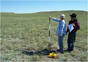 Rancher working with NRCS to monitor rangeland 